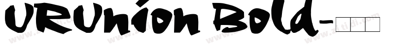 URUnion Bold字体转换